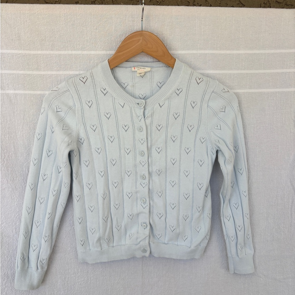Crew cuts girls L pointelle cardigan